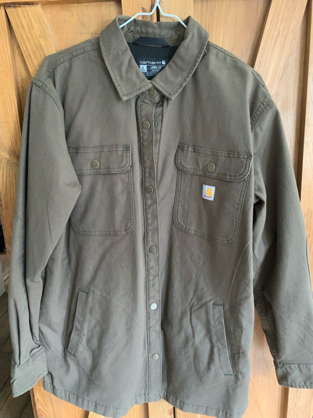 Carhartt fleece lined jacket